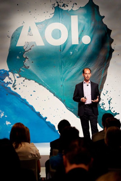 AOL president of global advertising and strategy Jeff Levick addressed the crowd in the opening session.
