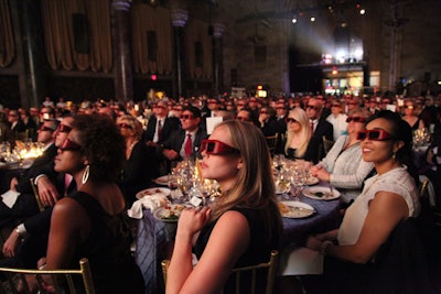Guests were treated to a preview of Discovery's upcoming 3D programming.