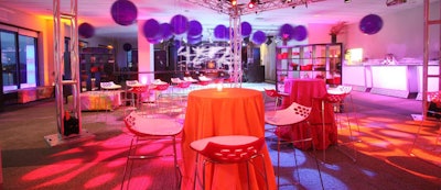 A Vista Events oversaw the after-party's colorful Tokyo-inspired look.