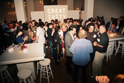 A party during Advertising Age's Creativity and Technology Conference in New York