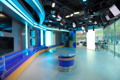 The interior of the new WNET.org Studios at Lincoln Center.