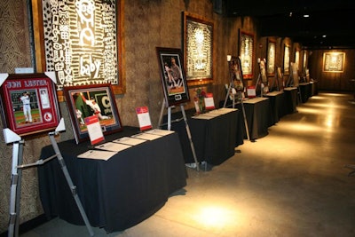 The silent auction included V.I.P. Fenway Park packages, a backyard barbecue with Narragansett Beer, and autographed New England Patriots memorabilia.