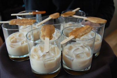 Jamie Kennedy created a Canadian-themed menu that included the Maple Leaf cocktail, which featured maple sugar hardened onto stir sticks.