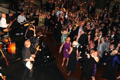 At the end of the night, guests hit the dance floor while Little Big Men performed.