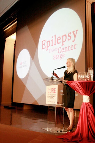 CURE founder Susan Axelrod introduced keynote speaker Katie Couric.