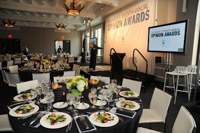 Following a cocktail reception on the W rooftop, the awards were held in the hotel's Altitude room.