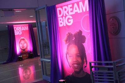 Large banners announcing the 'Dream Big' theme adorned the hallway leading into the atrium ballroom.