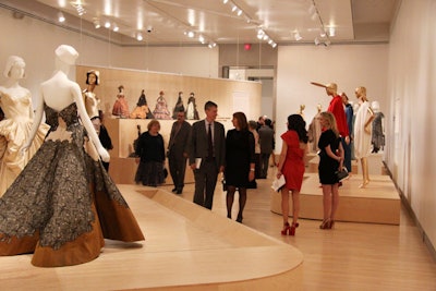 Before arriving at the interactive meal, guests strolled through the museum's new exhibition, 'American High Style: Fashioning a National Collection.'