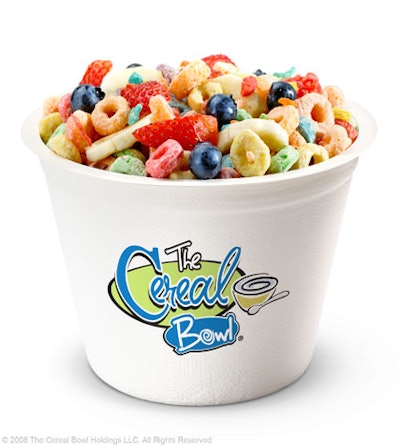The Cereal Bowl offers custom cereal blends as well as other breakfast items.
