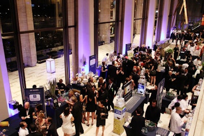 Tasting stations from 27 chefs lined Avery Fisher Hall's lobby and grand promenade.