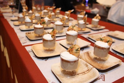 Pastry chef Dahlia Naverez of Mozza made butterscotch budinos with Maldon sea salt, caramel, and rosemary-pine nut cookies.