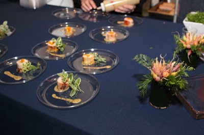 Jennifer Carroll of Top Chef and Philadelphia's 10 Arts by Eric Ripert dished up rabbit with bourbon mustard and smoked salt.