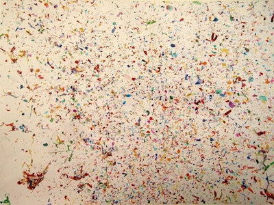 I love art when it looks like one thing and then is another. These photographs by Dan Colen had me staring up close.