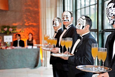 The Archeological Institute's servers in painted masks