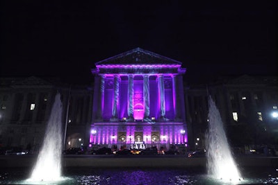 MSNBC entered the after-party scrum, hosting its debut bash at the Mellon Auditorium.