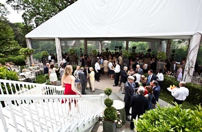 Politico publisher Robert Allbritton hosted a Sunday brunch at his $24 million Georgetown manse.