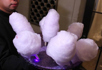 Cotton candy was one of the treats at MSNBC's party.