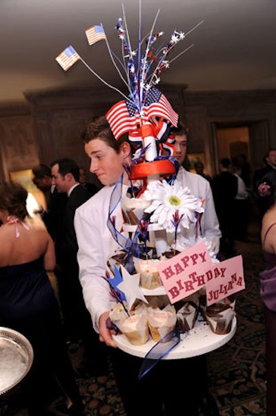 At the Bloomberg/Vanity Fair party, Juliana Goldman of Bloomberg News had her own birthday cake.