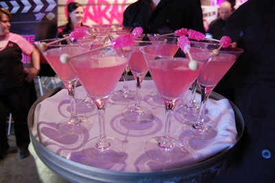 Servers offered signature cocktails called Precious Rocks.