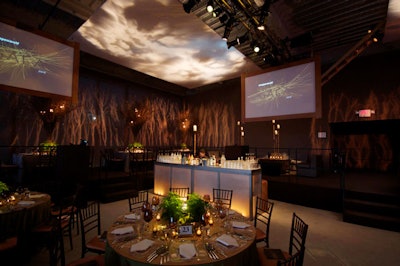 Frost's 12 ceiling projection screens showcased footage of rolling clouds.