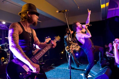 With Dave Navarro on guitar, Camp Freddy covered rock classics such as 'Paradise City.'