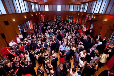 More than 400 guests attended the cocktail portion of the evening, which was held in the gym at the Edgerley clubhouse.