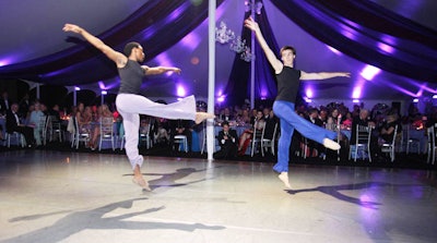 Dancers from the Washington Ballet performed a piece choreographed by Septime Weber to Prince's 'When Doves Cry.'