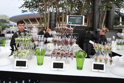 Disney served three salads in large cone-shaped cups in Tomorrowland.