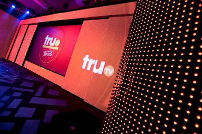 At the TruTV upfront, a first solo outing for the Turner-owned network, two walls of LED panels on each side of the stage opened up at the end of the evening for a performance by Kid Rock.