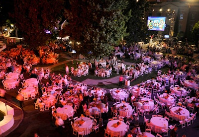 The Cystic Fibrosis Foundation's Culinary Evening With the California Winemasters sprawled over the Warner Brothers lot.