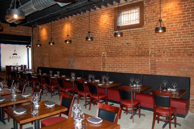 Slated for a late June opening, Agora's 48-seat private dining room will have decor similar to the main dining room.