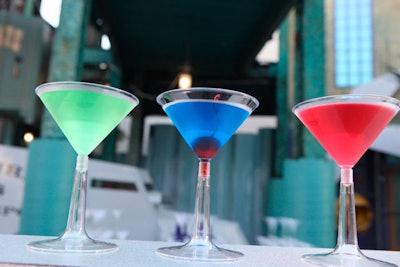 The park served three specialty cocktails—Hulk's Fury, Captain America's Shield, and Spiderman's Web—each named for a Marvel superhero.