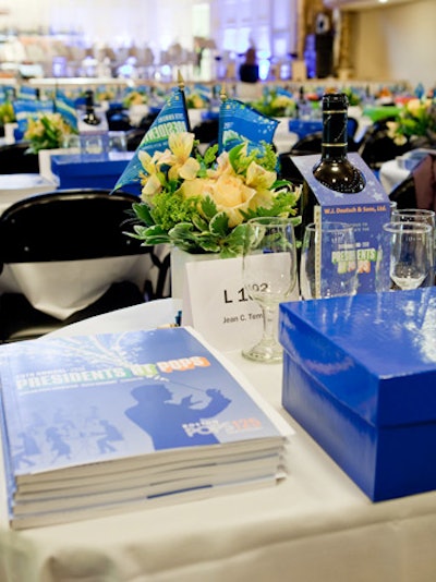 Program books by Studley Press played off the vibrant color scheme.