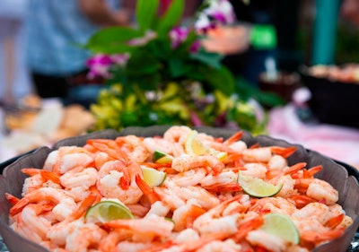 The park served fresh seafood including shrimp, crab claws, and scallops in the Key West area.