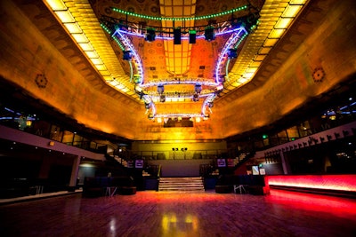 The entire venue is 25,000 square feet and includes four stories and four bars.