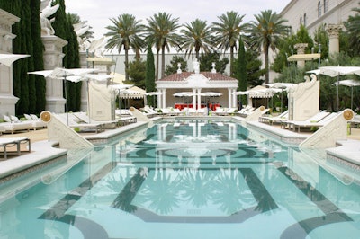 The 21-plus Venus Pool Club is available for buyout with room for about 600 for a reception.
