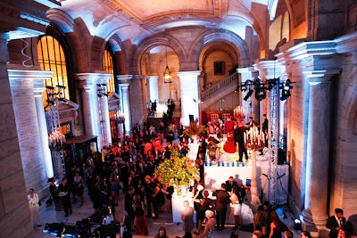 To open the festivities at the Manhattan Cocktail Classic, Lesley Townsend and production company Bamboo London organized a gala at the New York Public Library. Some 2,500 revelers and more than 100 different spirit and beverage brands made this the largest event of the festival.