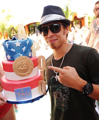 Apolo Ohno celebrated his birthday at the Carrera Escape.