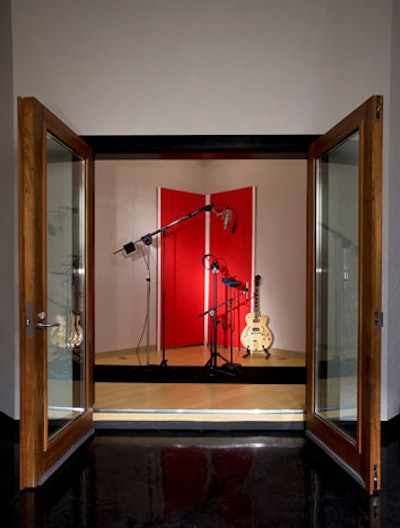 The Liberty Ballroom houses three isolated booths for sound control.