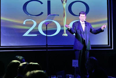 Actor John Michael Higgins, best known for his roles in several Christopher Guest films and DirecTV commercials, provided comic relief as the host of Wednesday evening's event.