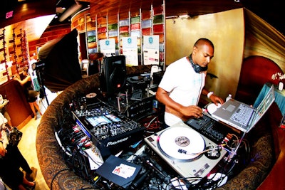 New York-based DJ Rekka provided the night's entertainment.