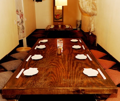 A semiprivate space can be curtained off, or the whole restaurant is available for buyout.