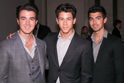 The Jonas Brothers attended the gala dinner and concert before performing at the official ceremony on Wednesday night.