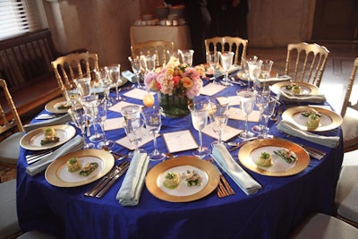Guests dined on a four-course menu catered by Grand Cuisine Caterers.