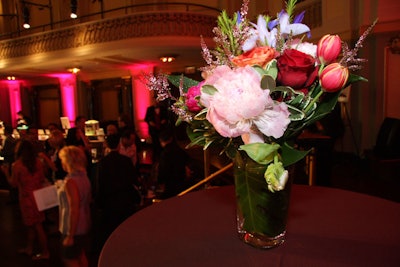 A Hidden Garden's arrangements incorporated peonies, roses, and tulips.