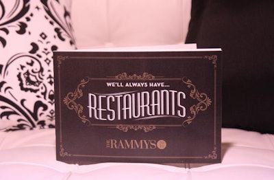 Design Army created the 1940s inspired artwork, logo, and program for the 2010 Rammys.