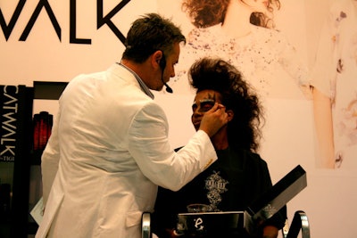 Makeup demonstrations also took place at the conference.