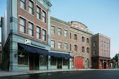 New York Street is back at Universal Studios after a fire last June.