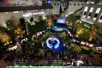 Guests mingled on the Sony Pictures Studios lot for the A.F.I. lifetime achievement award after-party.