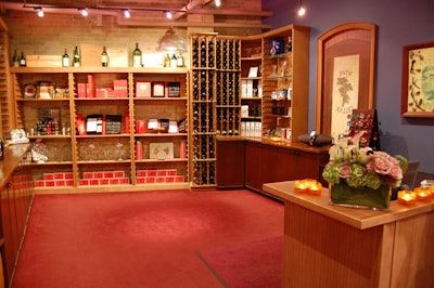 The Wine Establishment's showroom can hold groups of 24 for a seated event and up to 65 for a reception.